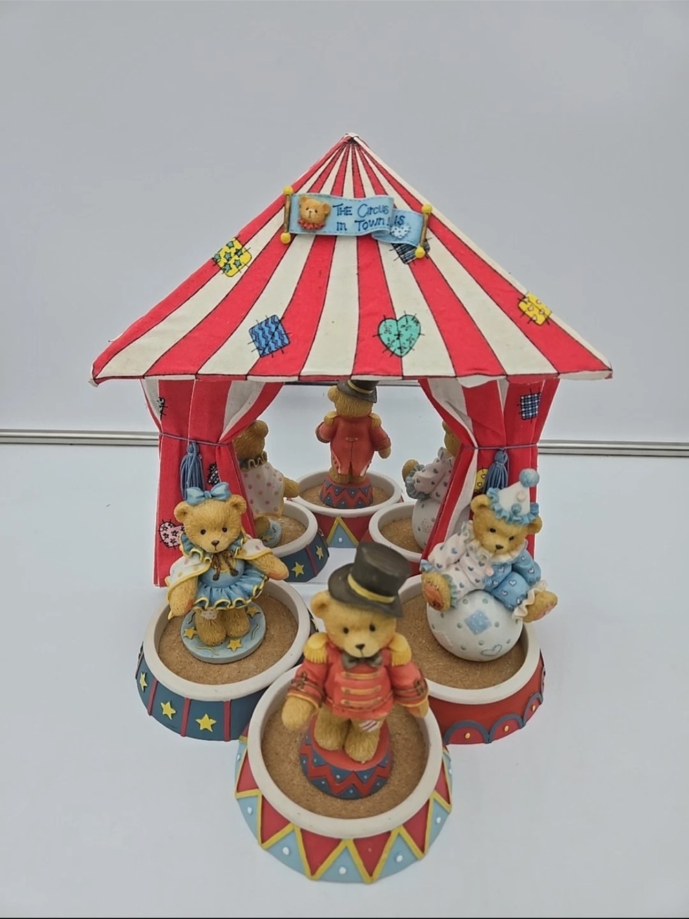 Enesco Circus Tent Cherished Teddies Set